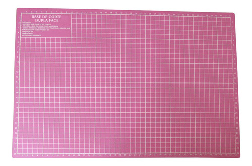 Base De Corte Para Artesanato Rosa Dupla Face 45x30cm Marpax