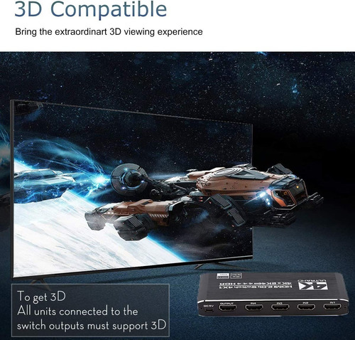 Switch Switchera Hdmi Conmutador 4x1