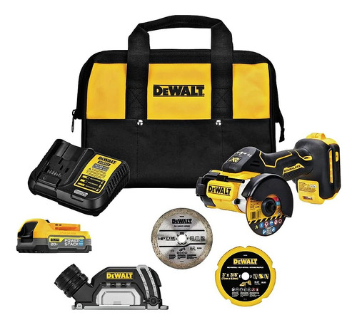 Dewalt Kit Amoladora Angular Inalambrica 20 V Max Dcs438e1