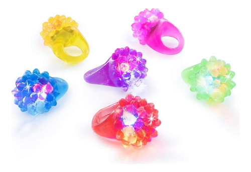 Anillos Led X15 Para Sorpresitas Cotillón Fiestas Multicolor