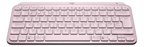 Logitech Mx Keys Mini, Teclado Avanzado Recargable, Rosado Teclado Rosa Idioma Español