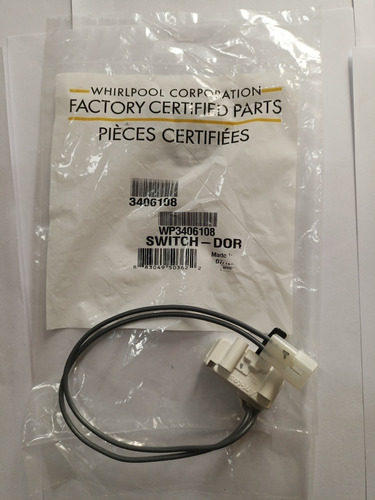 Switch De Tapa Secadora Whirlpool3406108