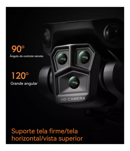 Dron Plegable Para Evitar Obstáculos Con Cámara Triple K6