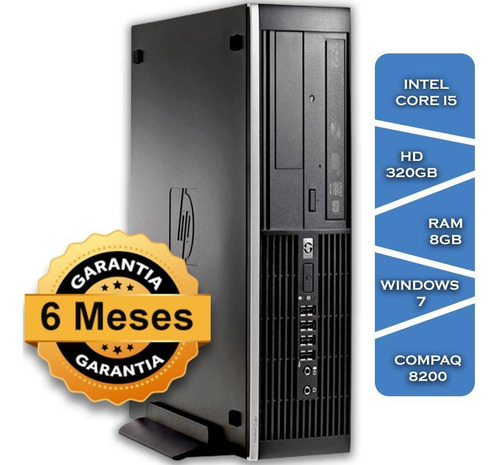 Imagem 1 de 3 de Pc Hp Compaq 8200 Core I5 2400º Hd320 8gb Ram Win7 Small