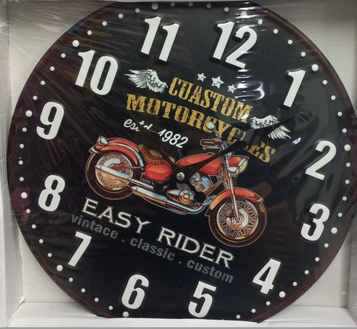 Relógio De Parede Motos Clássicas Retrô Vintage 30cm