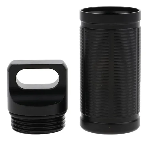 Botella De Cápsula Caja Píldora Mini Viaje Negro