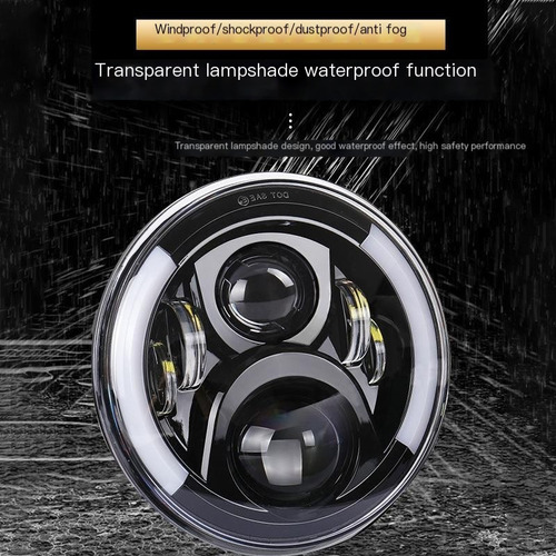 7 Pulgadas Led Faro Moto 50w Faro Modificado