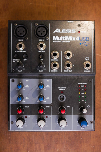 Mezcladora Alesis Multimix4 Usb