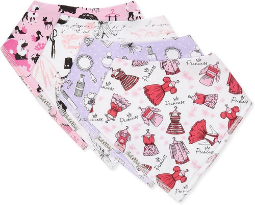 Unik Ocasiones Baby Girls Bandana Drool Babero Hecha De 100%