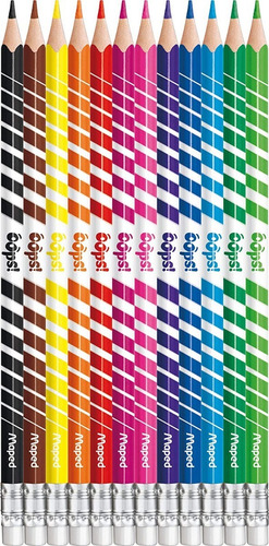 Imagen 2 de 4 de Lapices De Colores Borrables Maped Color Peps Oops! X12 Edu