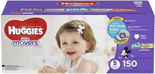 Huggies Little Movers Plus Pañales De Un Tamaño 5, 150 Count