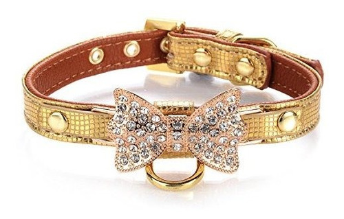 Lovpe Gold Bling Diamond Giltter Collar De Moda De Twh1n