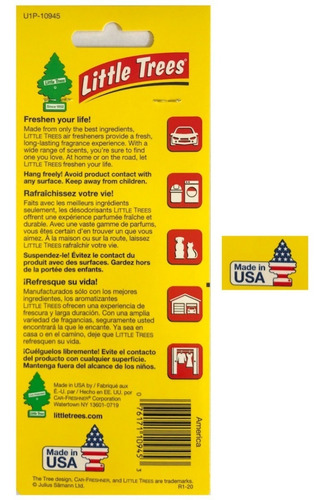 Imagem 2 de 2 de 3 Little Trees Aromatizantes Cheirinho Carro Bandeira Usa