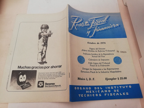 Revista Fiscal Y Financiera Octubre 1976 Medidas De Reforma 