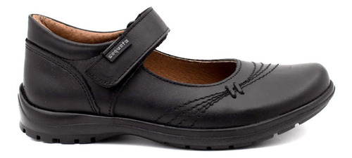 Zapato Escolar Coqueta Para Niña Traba Velcro