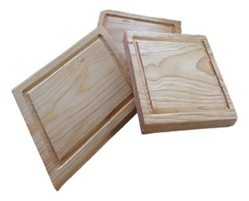 Set De 20 Tablas Para Picar De Madera De Pino - Grabadas