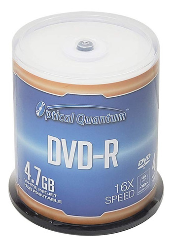 Optical Quantum Dvd-r - Hub Imprimible De Inyeccin De Tinta