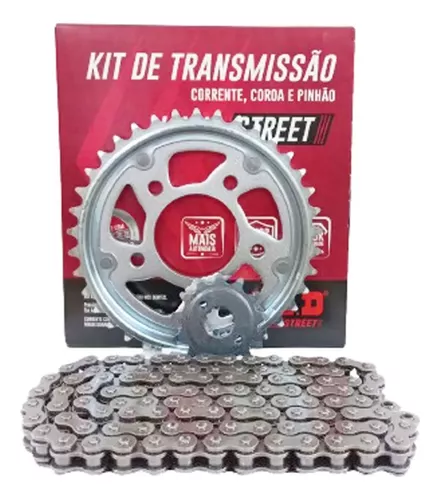 Kit Relação Transmissão Honda Cbx 250 Twister 2001 até 2008 Aço