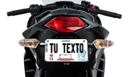 Placas Para Moto Con Tu Logo O Texto