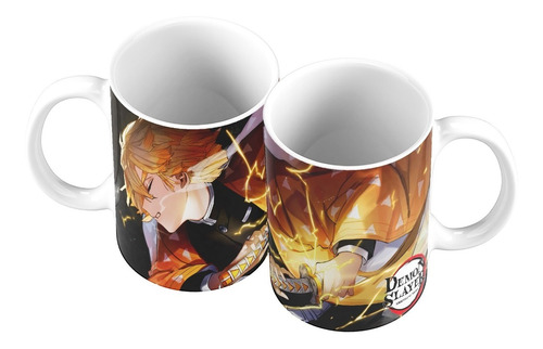 Taza Mug 11oz Anime Kimetsu No Yaiba Demon Slayer Zenitsu