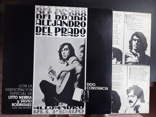 Alejandro Del Prado - Dejo Constancia - Disco Vinilo