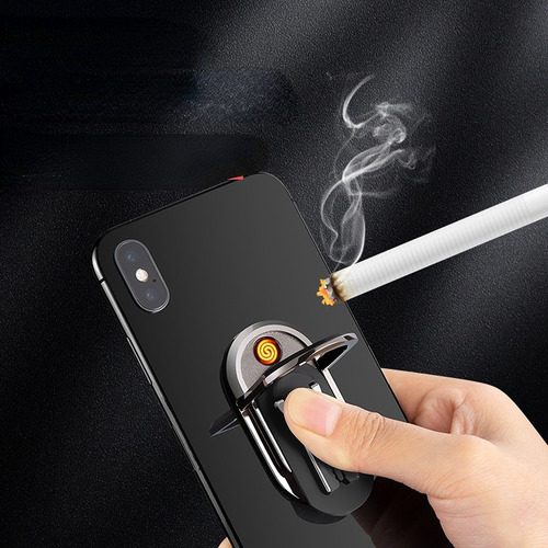 Encendedor De Cigarrillos Portátil 2 En 1 Con Soporte Para T