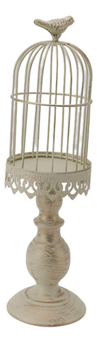 Portavelas Birdcage, De Hierro, Vintage, Desmontable, Con Ba