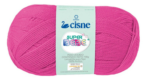 Lana Cisne Super Bebe X 5 Ovillos - 500gr Por Color Color Fucsia 04065