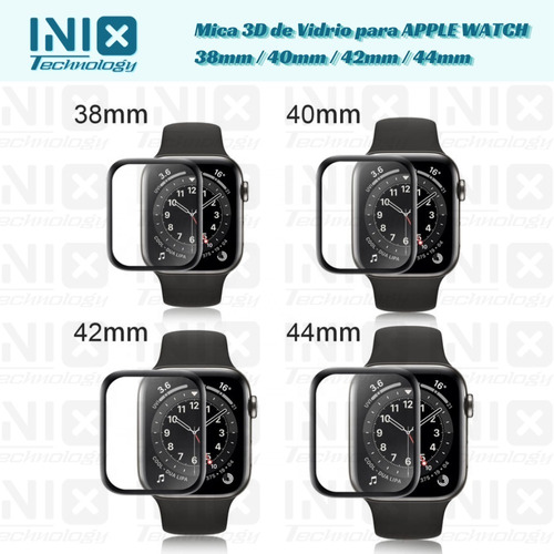 Mica Protectora 3d Para Apple Watch 38/40/42/44/45 Mm, Etc