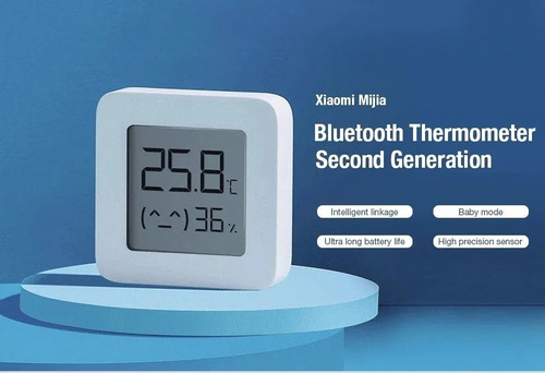 Imagen 3 de 3 de Xiaomi Higrómetro Termómetro Ambiental Humedad Bluetooth