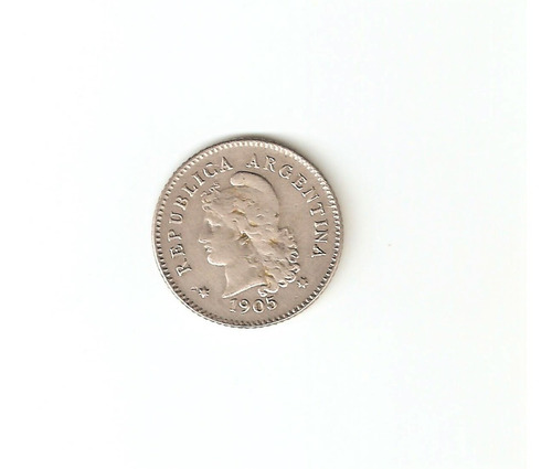 Monedas Argentinas 10 Centavos De 1905 Mb-