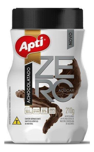Achocolatado Zero Açúcar Apti 210g