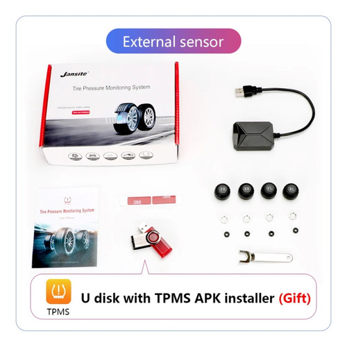 Sensor Externo Tpms Universal Para Multimídia Android