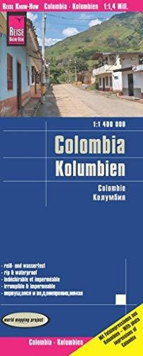 Colombia, Mpa De Carreteras Impermeable. Escala 1:1.400.000.