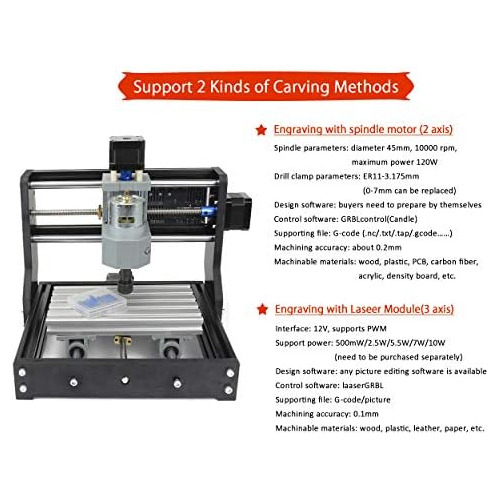 Kit De Máquina De Fresado Cnc 1610 Pro Cnc, Control Gr...