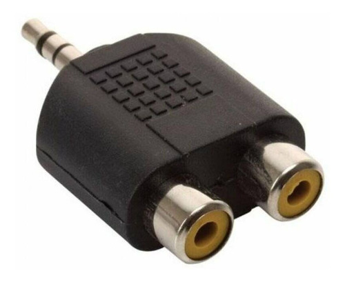 Adaptador De 2 Jacks Rca A Plug 3,5mm Estéreo Largo