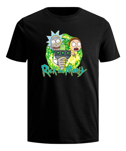Playera Rick And Morty Logo Caricatura Weed Higth Fumar Rock
