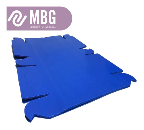 Imagen 4 de 6 de Caja Plástica Reforzada Oficio 12 Tapa Volcada Azul
