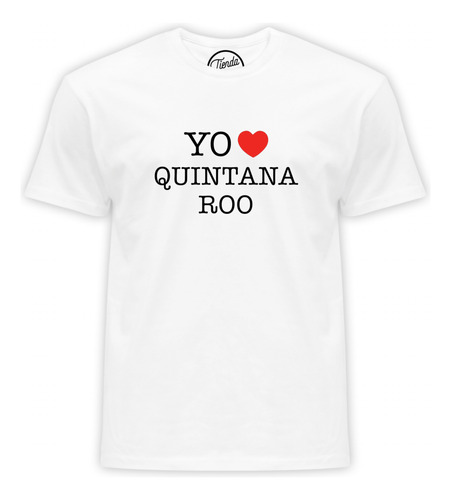 Playera Yo Amo Quintana Roo Corazón Souvenir T-shirt