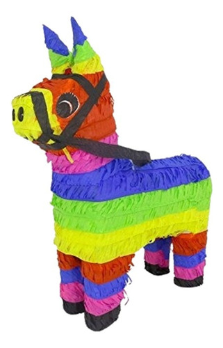 Piñata Fiesta Mexicana Papel Burro De Colores