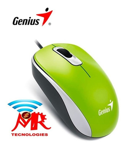 Mouse Genius Dx-110 Usb Optico 1000 Dpi Red Green Blue Black