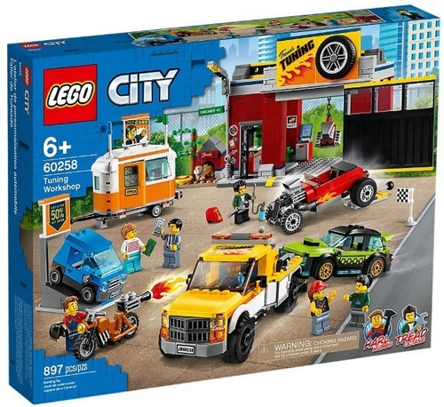 Todobloques Lego 60258 City Taller De Tuneo De Automóviles !