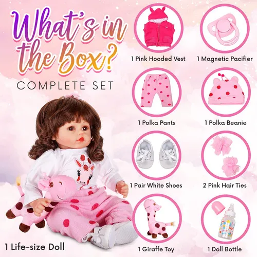 Reborn Baby Dolls - Muñeca Realista De 18 Pulgadas Con Acc