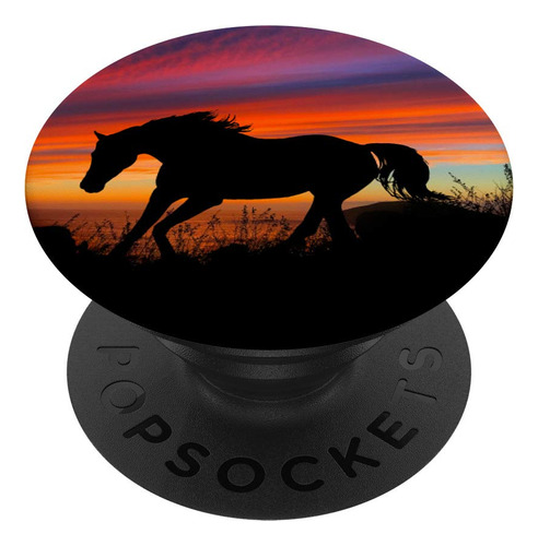 Ever Pretty Sunset Silueta Caballo Oceanside Mountain  Grip