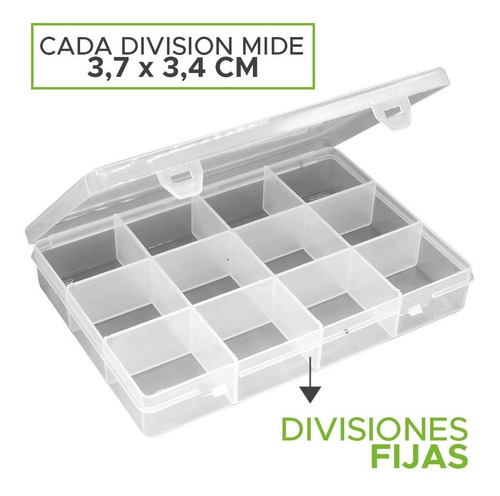 Cajas Plastica Organizadora Con 12 Divisiones Bijou