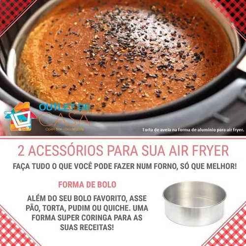 Bolo na AirFryer  Fritadeira sem Óleo - Receitas AirFryer