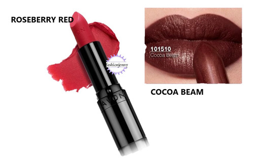 Labial Ultra Mate Y Mate Efecto Seda Avon Con Fps 15 Color Velve raspberry
