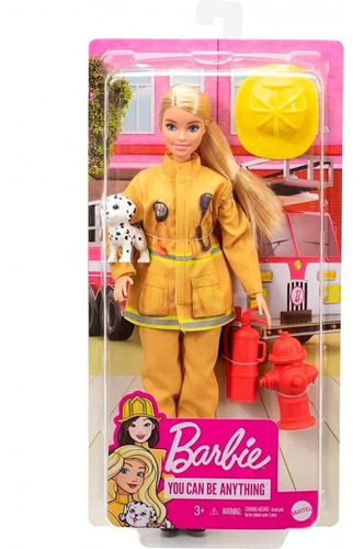 Barbie Bombero Profesiones Delux - Mattel