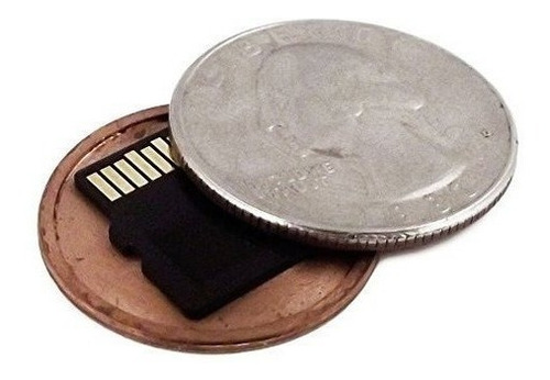 Us Mint Quarter - Moneda Encubierta De Tarjeta Micro Sd - Co