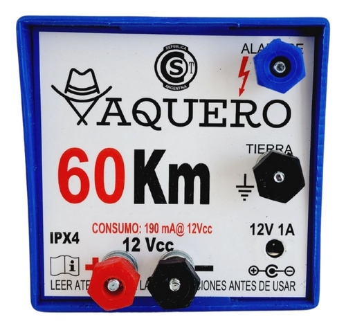 Electrificador Vaquero 60 Km A Batería - Boyero Ganadero